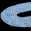 2MM Natural Aquamarine Gemstone Grade AAA Micro Faceted Round Loose Beads 15.5 inch Full Strand (80008843-P13)