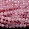 Natural Madagascar Rose Quartz Gemstone Grade AAA Round 6MM 7MM 8MM 9MM 10MM 11MM 12MM 13MM Loose Beads (D150)