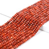 4X3MM Natural Red Carnelian Agate Gemstone Grade AAA Faceted Rondelle Loose Beads 15 inch Full Strand (80016854-D343)