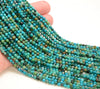 3.5mm Genuine Shattuckite Chrysocolla Gemstone Grade Aaa Micro Faceted Round Loose Beads 15 Inch Full Strand (80007382-A193)