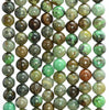 Green Genuine Turquoise Gemstone Round 6MM 8MM 10MM Loose Beads 15 Inch Full Strand (A251)