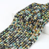 4MM Natural Turquoise Gemstone Grade A Micro Faceted Square Cube Loose Beads (P20)