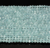 2MM Cat Eye Gemstone Aqua Blue Micro Faceted Round Beads Grade AAA 14.5 inch Full Strand (80007179-A247)