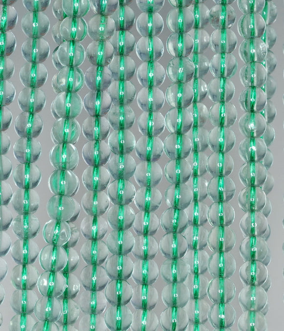 6mm Green Fluorite Gemstone Grade A Round Loose Beads 15.5 inch Full Strand (90187769-686)