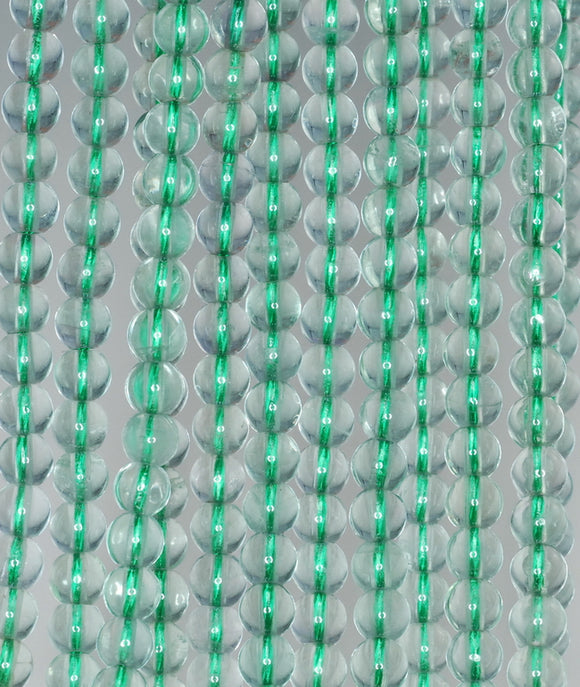 5mm Green Fluorite Gemstone Grade A Round Loose Beads 15.5 inch Full Strand (90187785-684)