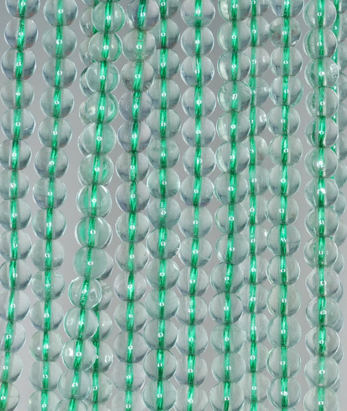 5mm Green Fluorite Gemstone Grade A Round Loose Beads 15.5 inch Full Strand (90187785-684)