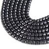 Natural Smooth Shungite Gemstone Grade AAA Cylinder Wheel Tube 8x5MM 12x8MM Loose Beads (D46)