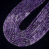 4MM Amethyst Gemstone Grade AAA Micro Faceted Square Cube Loose Beads 15.5 inch Full Strand (80008936-P19)