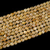 Natural Golden Rutilated Quartz Gemstone Grade AA Pebble Nugget 7-8MM 8-9MM 10-11MM 12-16MM Loose Beads (D198)