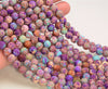 Matte Purple Pink Galaxy Sea Sediment Imperial Jasper Gemstone Round 6mm 8mm 10mm Loose Beads 15 inch Full Strand (A270)