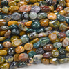 Natural Ocean Jasper Gemstone Pebble Nugget 6-8MM 8-12MM Loose Beads (D186)