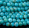 Natural Chrysocolla Gemstone Grade AAA Round 5MM 6MM 7MM 8MM 9MM 10MM 11MM 12MM 13MM 14MM 15MM Loose Beads (D318 D319)