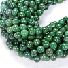 Natural African Green Jade Gemstone Grade AAA Round 6MM 8MM Loose Beads (D13)