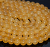 10mm Rare Genuine Yellow Calcite Gemstone Grade Aaa Round Loose Beads 7.5 Inch Half Strand (80007347 H-A256)