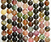 6mm Dark Green Multi Color Tourmaline Gemstone Round Loose Beads 15.5 inch Full Strand (80007555-A266)