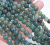 6mm Green Moss Agate Gemstone Green Round Loose Beads 15 inch Full Strand (80005870-M29)