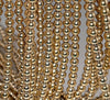 4mm 18K Gold Hematite Gemstone Gold Round Loose Beads 15.5 inch Full Strand (80002971-396)