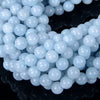 Aquamarine Blue Quartz Gemstone Round 6MM 8MM Loose Beads (A295)