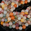 Mix Color Rutilated Quartz Gemstone Grade AAA Round 6MM 8MM 10MM 12MM Loose Beads (D2)