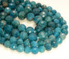 Deep Blue Apatite Gemstone Grade AAA Micro Faceted Round 6mm 8mm Loose Beads 15 Inch Full Strand (A258)