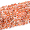 8X11MM Natural Sunstone Gemstone Grade AAA Rough Nugget Chunks Loose Beads (D114)