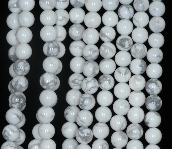 6mm Howlite Gemstone Grade AA Round Loose Beads 15.5 inch Full Strand (90189305-678)