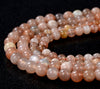 Natural Sunstone Gemstone Grade AA Round 3MM 4MM 5MM Loose Beads (D130)