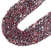 Natural Red Garnet Gemstone Pebble Nugget Edgy Finishing 6-8MM 8-10MM Loose Beads (D185)