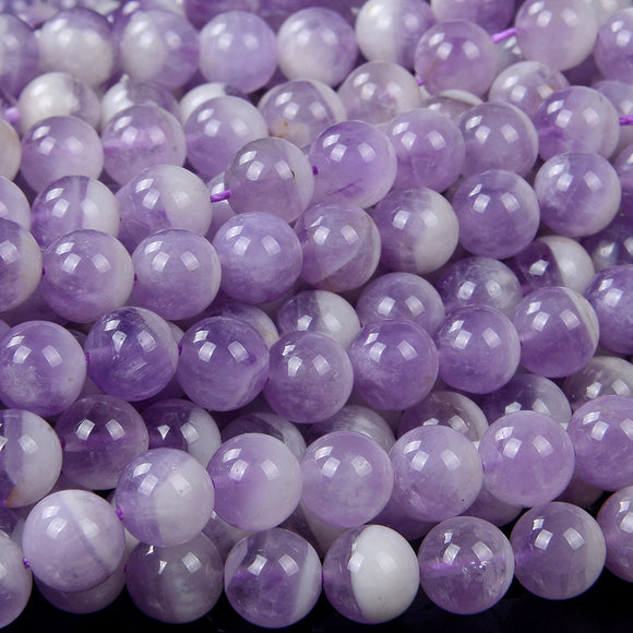 Chevron Amethyst Gemstone Grade AAA Round 6MM 8MM Loose Beads (D85)