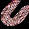 6MM Pink Opal Gemstone Grade AA Faceted Prism Double Point Cut Loose Beads (D111)