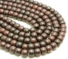 9x7mm Dark Brown Rosewood Prayer Buddha Mala Meditation Beads Rondelle Beads 15.5 inch BULK LOT (80007424-A262)