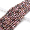 5MM Rhodonite Gemstone Grade A Micro Faceted Round Loose Beads 15.5 inch Full Strand (80009127-P14)