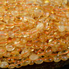 6-8MM Natural Citrine Gemstone Pebble Nugget Loose Beads (D183)