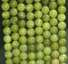 Natural Olive Peridot Jade Gemstone Grade AAA Round 4mm 6mm 8mm 10mm Loose Beads Full Strand (A257)