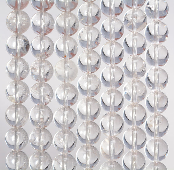 4mm White Rock Crystal Quartz Gemstone Grade AB Round Loose Beads 15.5 inch Full Strand (90187694-692)