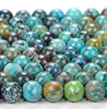 Natural Turquoise Gemstone Grade AA Round 6MM 7MM Loose Beads (D149)