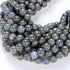 Rare Nipomo Marcasite Agate Gemstone Grade AAA Round 6MM 8MM 10MM Loose Beads (D14)