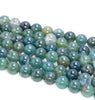 6mm Green Moss Agate Gemstone Green Round Loose Beads 15 inch Full Strand (80005870-M29)