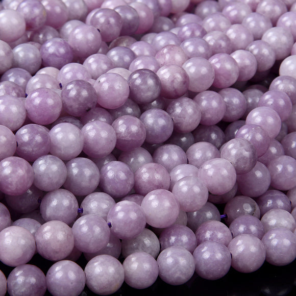 Natural Lilac Lepidolite Gemstone Grade AAA Round 8MM Loose Beads (D98)