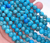 8mm Blue Crazy Lace Jasper Gemstone Blue Round Loose Beads 7.5 inch Half Strand (80005847 H-M27)