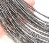 Black Hematite Gemstone Grade AAA Micro Faceted Round 2mm 3mm 4mm Loose Beads 15.5 inch Full Strand (A261)