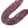 6MM Red Garnet Gemstone Grade AAA Faceted Prism Double Point Cut Loose Beads (D111)