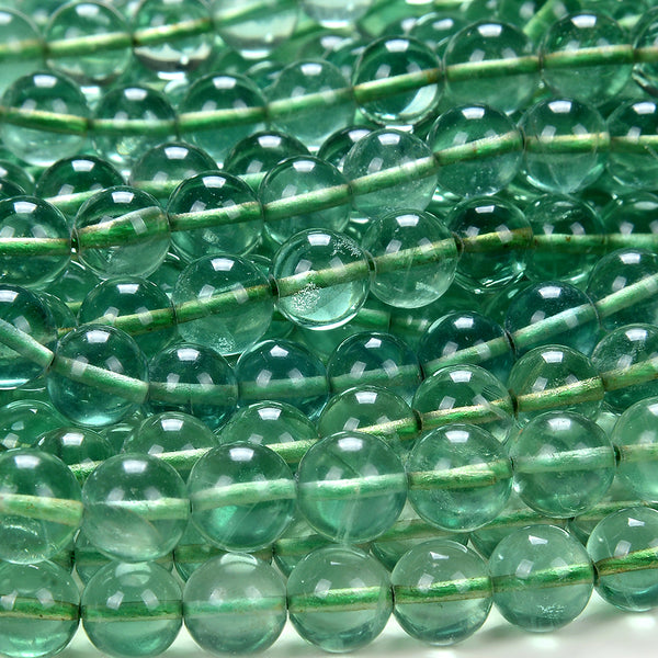 Natural Green Fluorite Gemstone Grade AAA Round 5MM 6MM 7MM 8MM 9MM Loose Beads (D179)