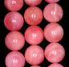 16mm Pink Jade Gemstone Round Loose Beads 7.5 inch Half Strand (90188647-714B)