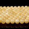 Natural Honey Calcite Gemstone Grade A Yellow Orange Smooth 4mm 6mm 8mm 10mm Round Loose Beads (A235)