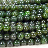 Natural Canadian Nephrite Jade Gemstone Grade A Round 3MM 4MM 5MM 6MM 7MM 8MM 9MM 10MM 11MM 12MM 13MM 14MM 15MM Loose Beads (D148 D149)