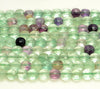 6x4MM Fluorite Gemstone Micro Faceted Flat Round Button 15 Inch Full Strand (80007276-A252)