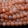 8MM Genuine Sunstone Gemstone Grade AAA Round Loose Beads (D155)