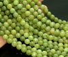 Natural Olive Peridot Jade Gemstone Grade AAA Round 4mm 6mm 8mm 10mm Loose Beads Full Strand (A257)