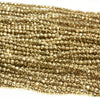 Gold Pyrite Tone Hematite Gemstone Grade AAA Micro Faceted Round 2mm 3mm 4mm Loose Beads 15.5 inch Full Strand (A261)